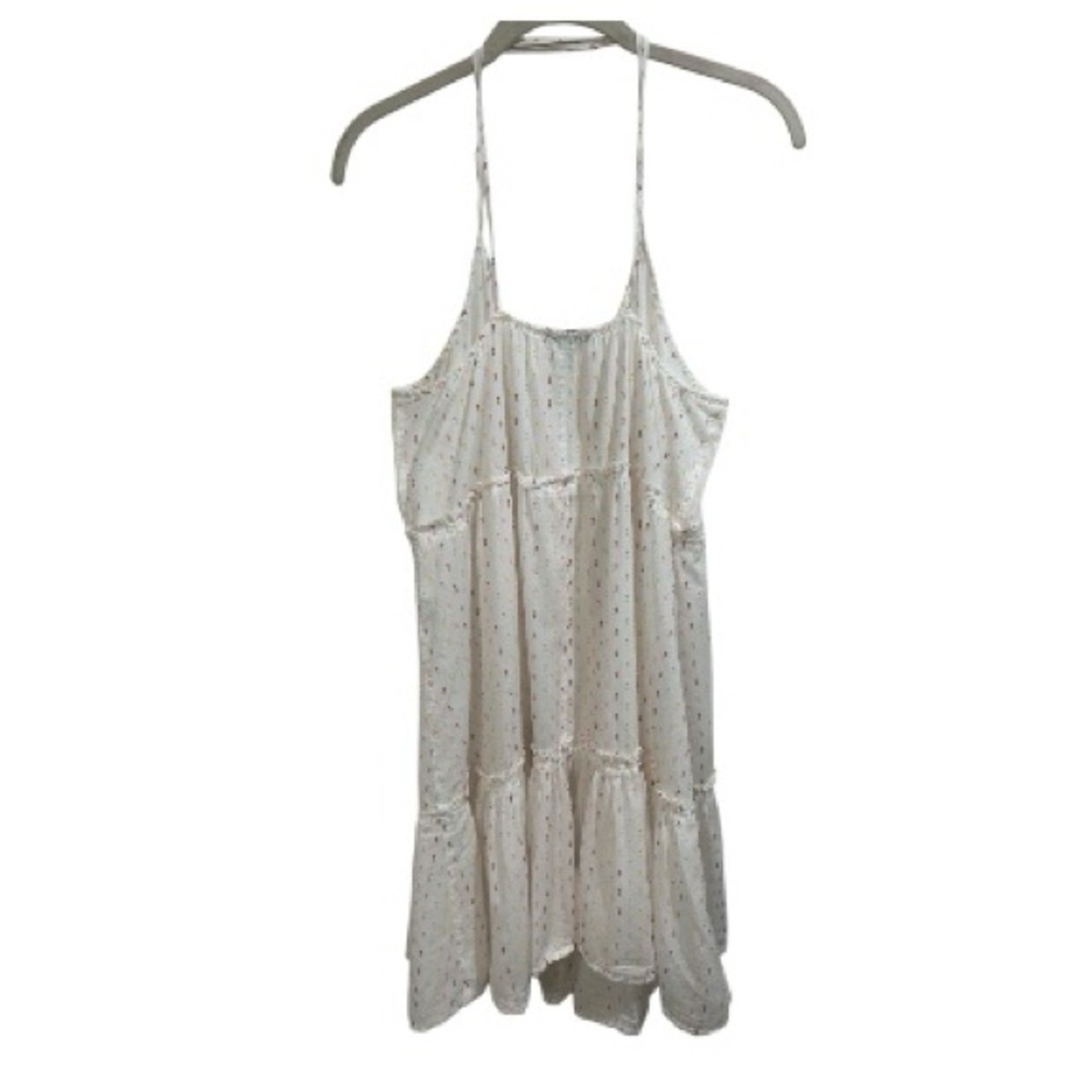 Madewell Tiered  Cover-Up Rainbow Clipdot Nightgown Size Large - Picture 9 of 13